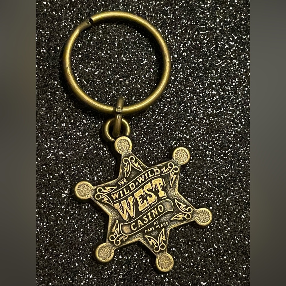 Vintage 1970s  Wild Wild West Casino Keychain for Park Place Atlantic City.